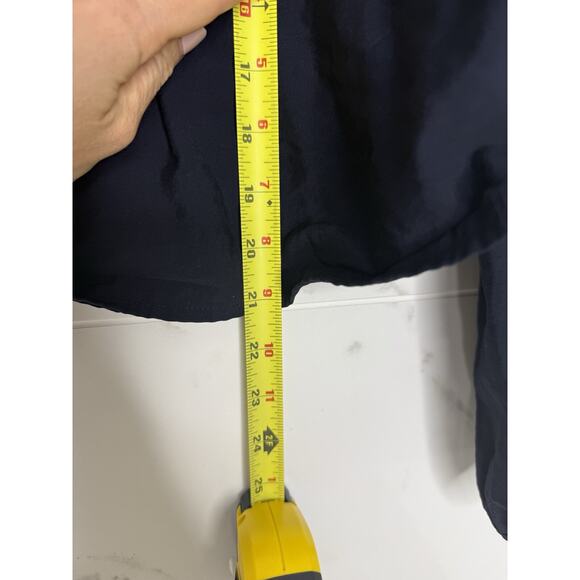 LF Markey Top Sz 6 Hassan Nico Blue Ballon Sleeve Crop Relaxed Coastal Preppy - Picture 6 of 7